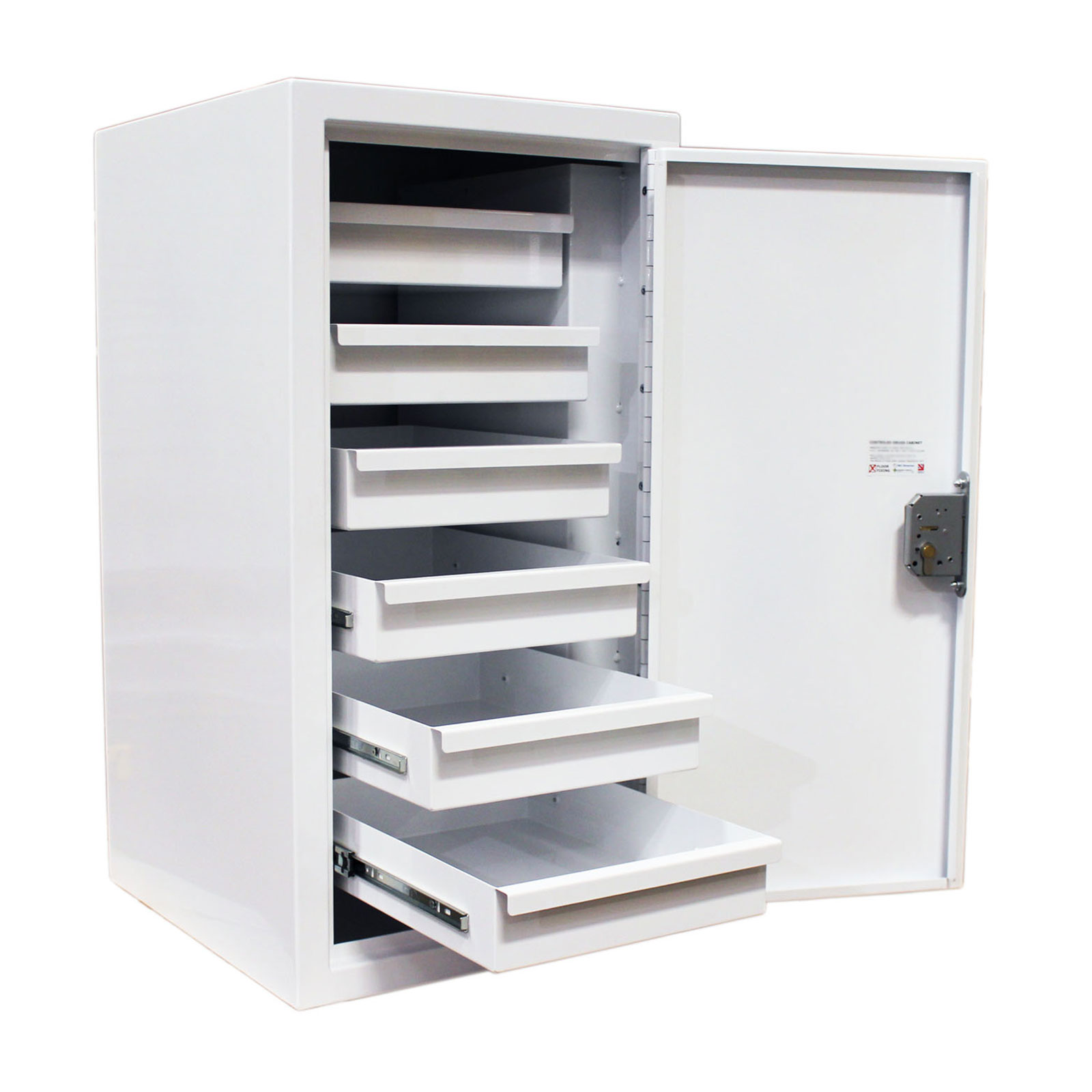 FPD 11290 controlled drug cupboard drawers showing