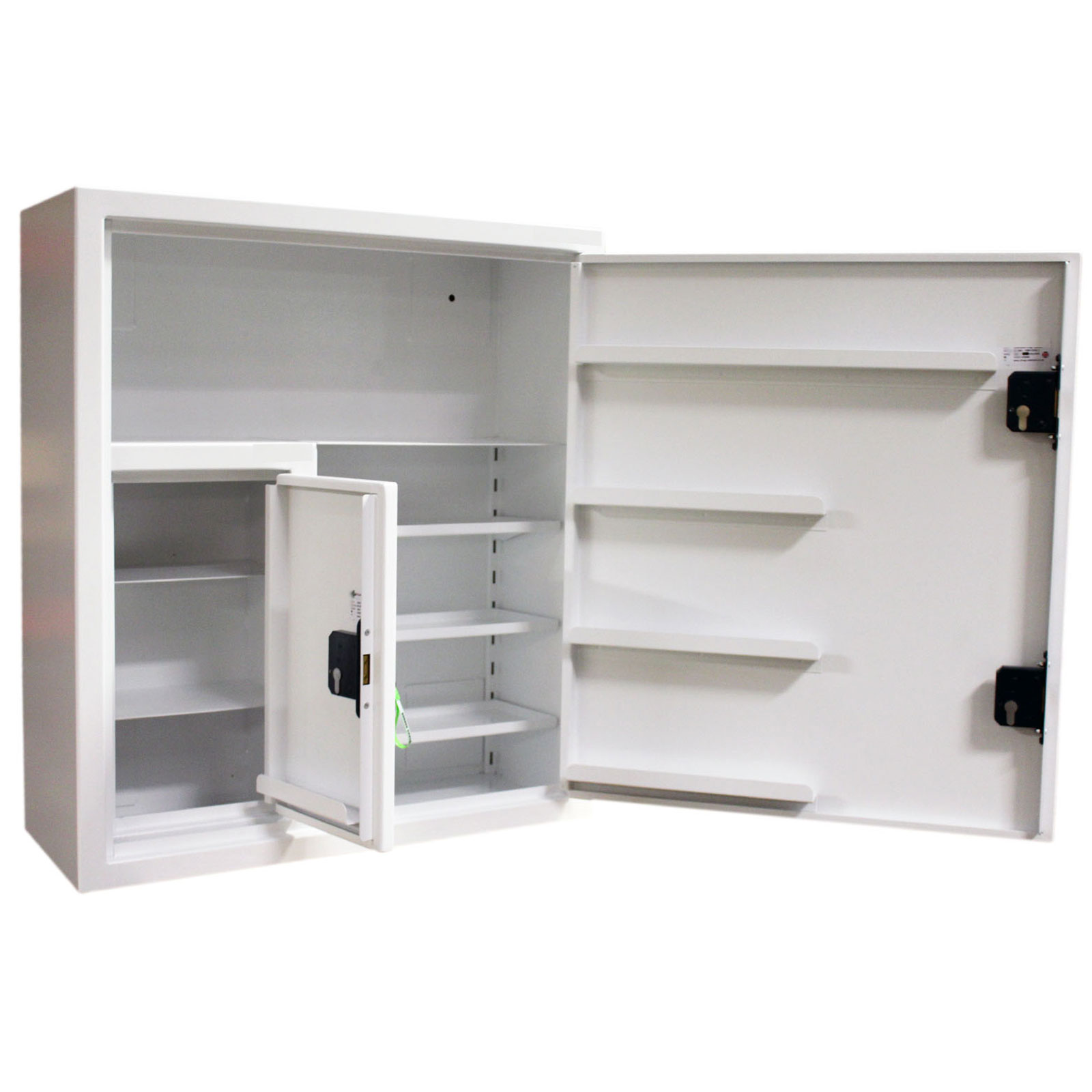 FPD 11292 controlled drug cabinet with inner door open